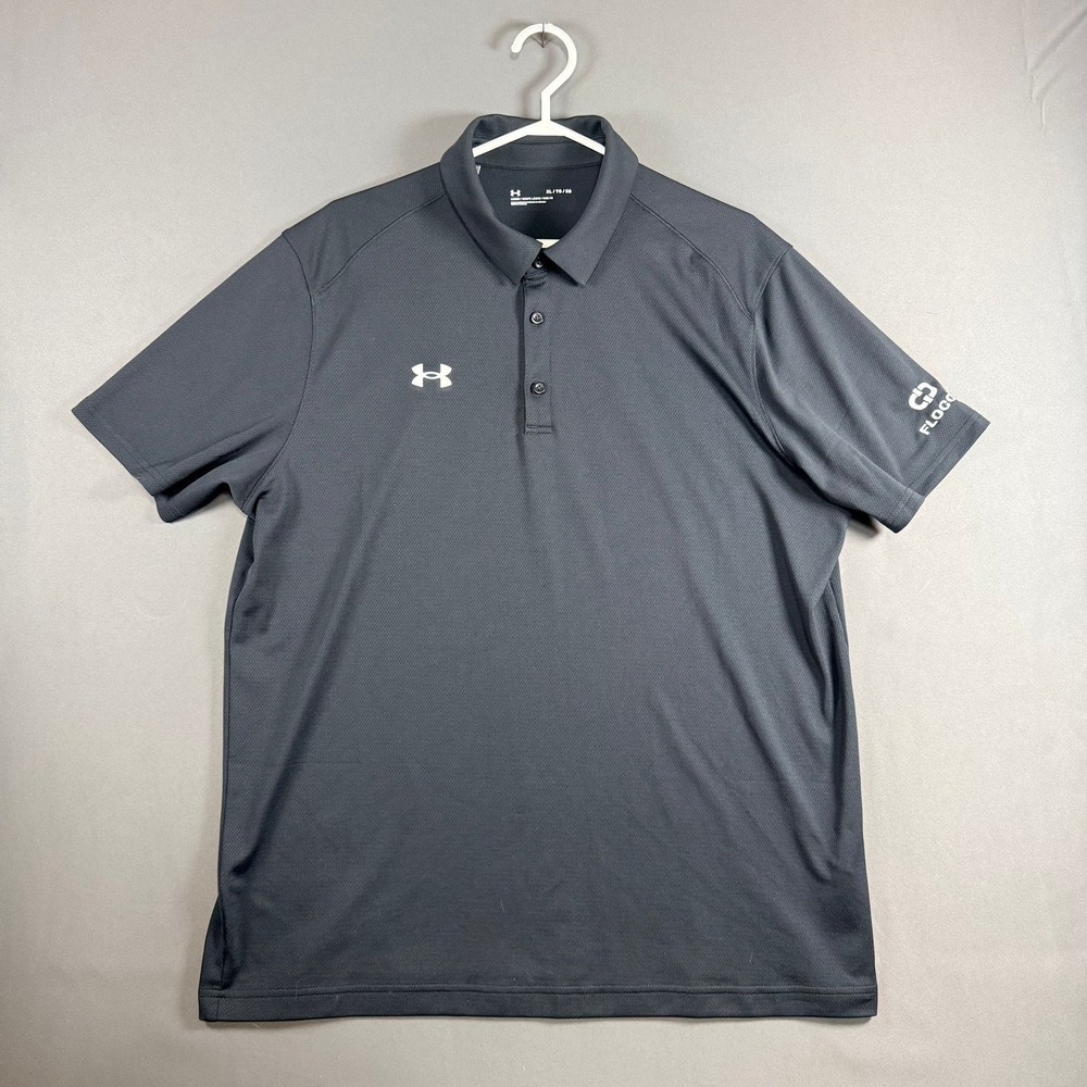Under Armour Polo Shirt Short Sleeve Jet Black XL